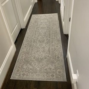 RUNNER - blue and gray hallway runner/barely used